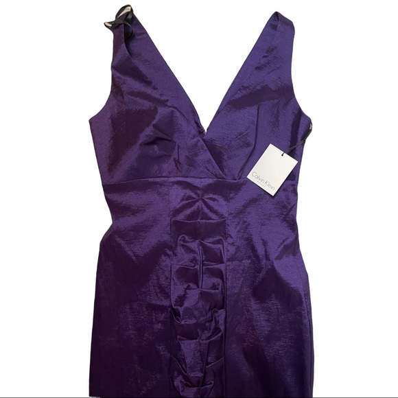 NWT Calvin Klein V Neck Cocktail Sheath Dress - Picture 13 of 14